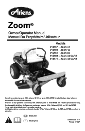 Ariens Zoom 34 Operation Manual