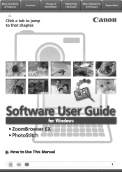 Canon SD960 Software User Guide for Windows