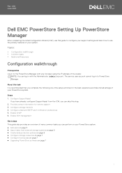 Dell PowerStore 500T EMC PowerStore Setting Up PowerStore Manager