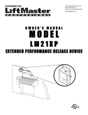 LiftMaster LM21XP LM21XP Manual