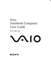 Sony PCG-705C Users Guide