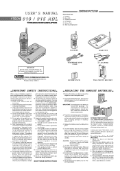 Vtech 910-915adl User Manual