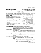 Honeywell 6150V User Guide