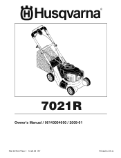 Husqvarna 7021R Owners Manual