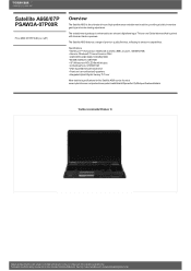 Toshiba Satellite A660 PSAW3A-07P00R Detailed Specs for Satellite A660 PSAW3A-07P00R AU/NZ; English