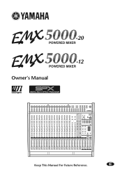 Yamaha EMX5000-20 Owner's Manual