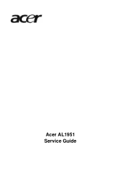 Acer AL1951 AL1951 Service Guide
