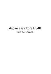 Acer easyStore H340 Aspire easyStore H340 User's Guide - ES