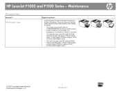 HP LaserJet P1000 HP LaserJet P1000 and P1500 Series - Fill Paper Trays