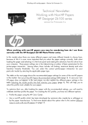 HP Z6100ps HP Designjet Z6100 Printing Guide [HP-GL/2 Driver] - Working with non-hp papers [Windows]