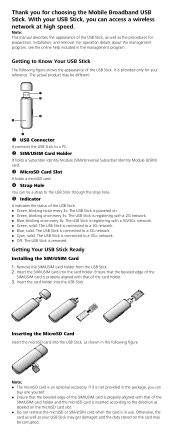 Huawei E156 Quick Start Guide