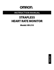 Omron HR-210 Instruction Manual