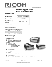 Ricoh Aficio SP 100SU e Product Guide