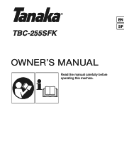 Tanaka TBC-255SFK Owner's Manual
