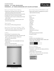 Viking PDDP242SS Two-Page Specifications Sheet