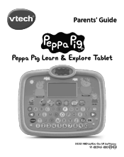 Vtech Peppa Pig Learn & Explore Tablet User Manual