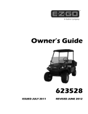 E-Z-GO Terrain 1000 - Electric Owner Manual