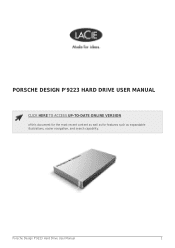 Lacie Porsche Design P′9223 User Manual