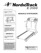 NordicTrack E 3100 Italian Manual