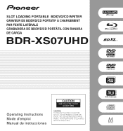 Pioneer BDR-XS07UHD Owners Manual