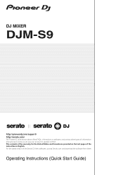 Pioneer DJM-S9 Operating Instructions