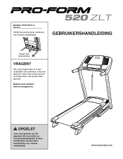 ProForm 520 Zlt Treadmill Dutch Manual
