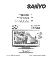 Sanyo DP50740 Owners Manual