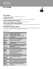 Sony ICF-C11IP/BLK Marketing Specifications (Black Model)
