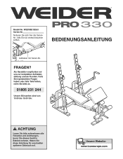 Weider Pro 330 Bench German Manual