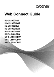 Brother International HL-L9200CDWT Web Connect Guide