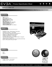 EVGA GeForce 9400 GT PDF Spec Sheet