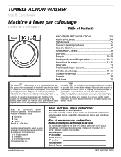 Frigidaire ATF7000EE Use and Care Guide
