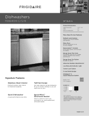 Frigidaire FDB2410HIS Product Specifications Sheet (English)