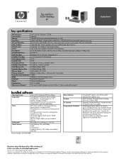 HP 525c HP Pavilion Desktop PC - (English) 505n Product Datasheet and Product Specifications