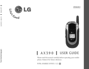 LG AX390 Owner's Manual (English)