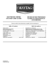 Maytag MEDX500XL Owners Manual