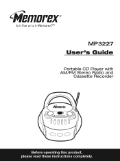Memorex MP3227 User Guide