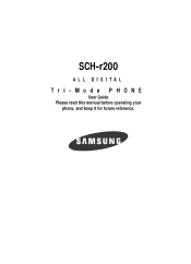 Samsung SCH-R200 User Manual (user Manual) (ver.1.0) (English)