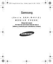 Samsung SCH-R451 User Manual (user Manual) (ver.f3) (Spanish)