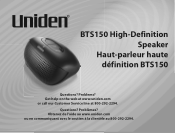Uniden BTS150 French Owners Manual