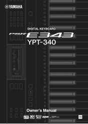 Yamaha PSR-E343 Owner's Manual