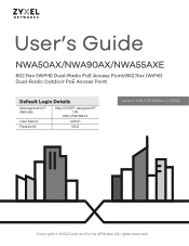 ZyXEL NWA55AXE User Guide