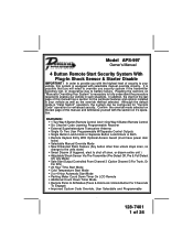 Audiovox APS997 Owners Manual