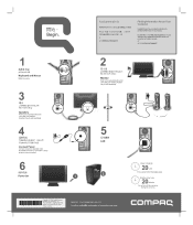 Compaq CQ2000 Setup Poster
