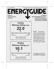 Frigidaire FFHP123CS2 Energy Guide