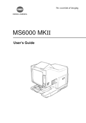 Konica Minolta MS6000 MK II MS6000MKII User Guide