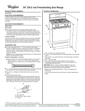 Whirlpool WFG525S0H Dimension Guide