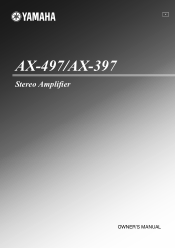 Yamaha AX-397 Owner's Manual