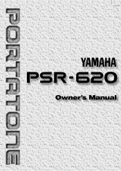 Yamaha PSR-620 Owner's Manual