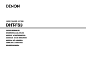 Denon DHT FS3 Owners Manual - English